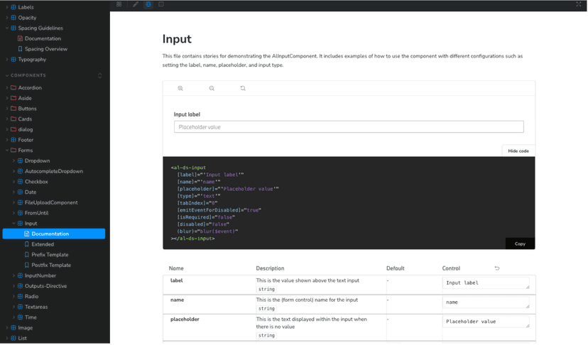 BMW Group Design System - Storybook documentation of the component library with design tokens and components